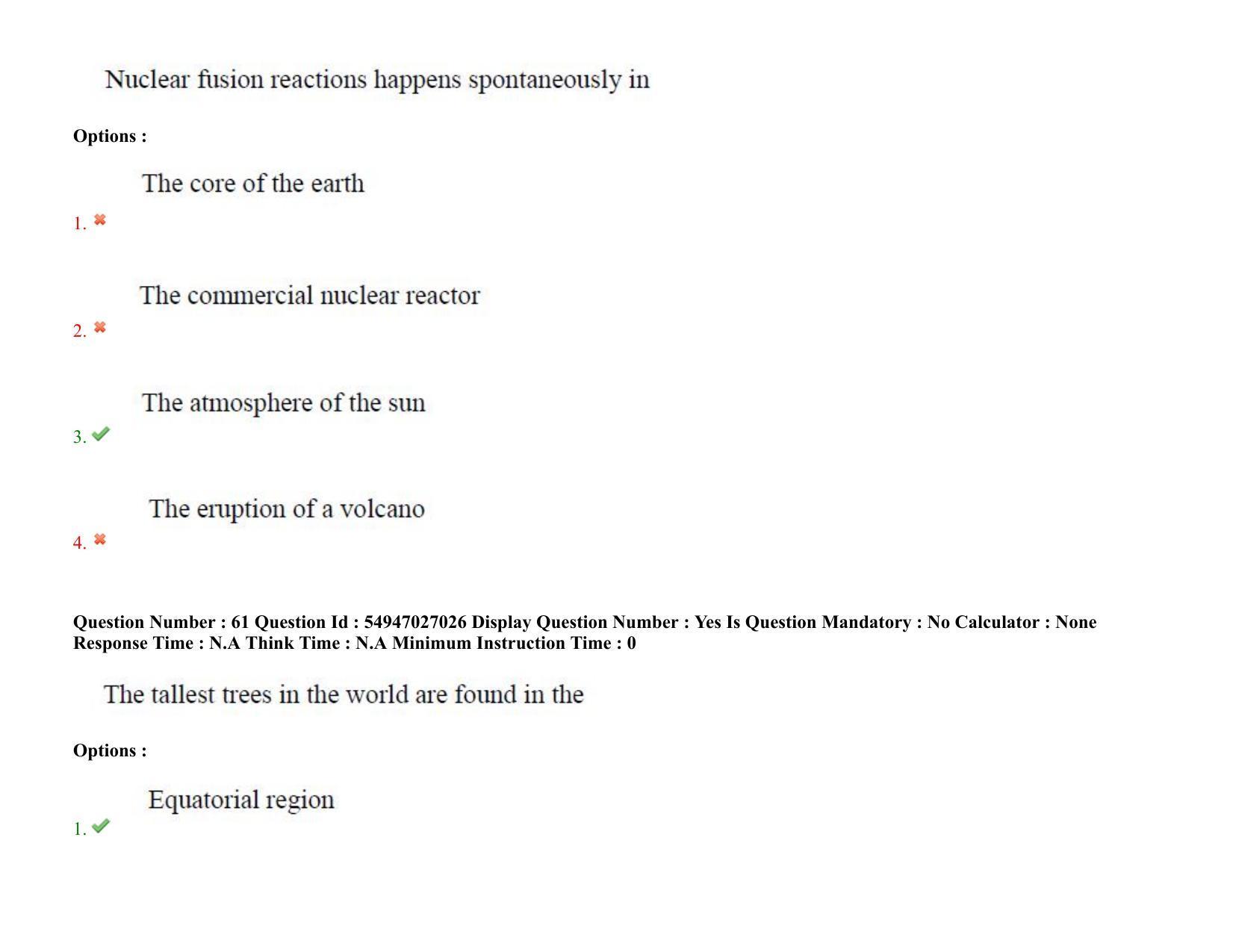 AP RCET 2022: Tourism Management -  18-10-2022 (Tuesday) Session-II: Question Paper With keys - Page 53