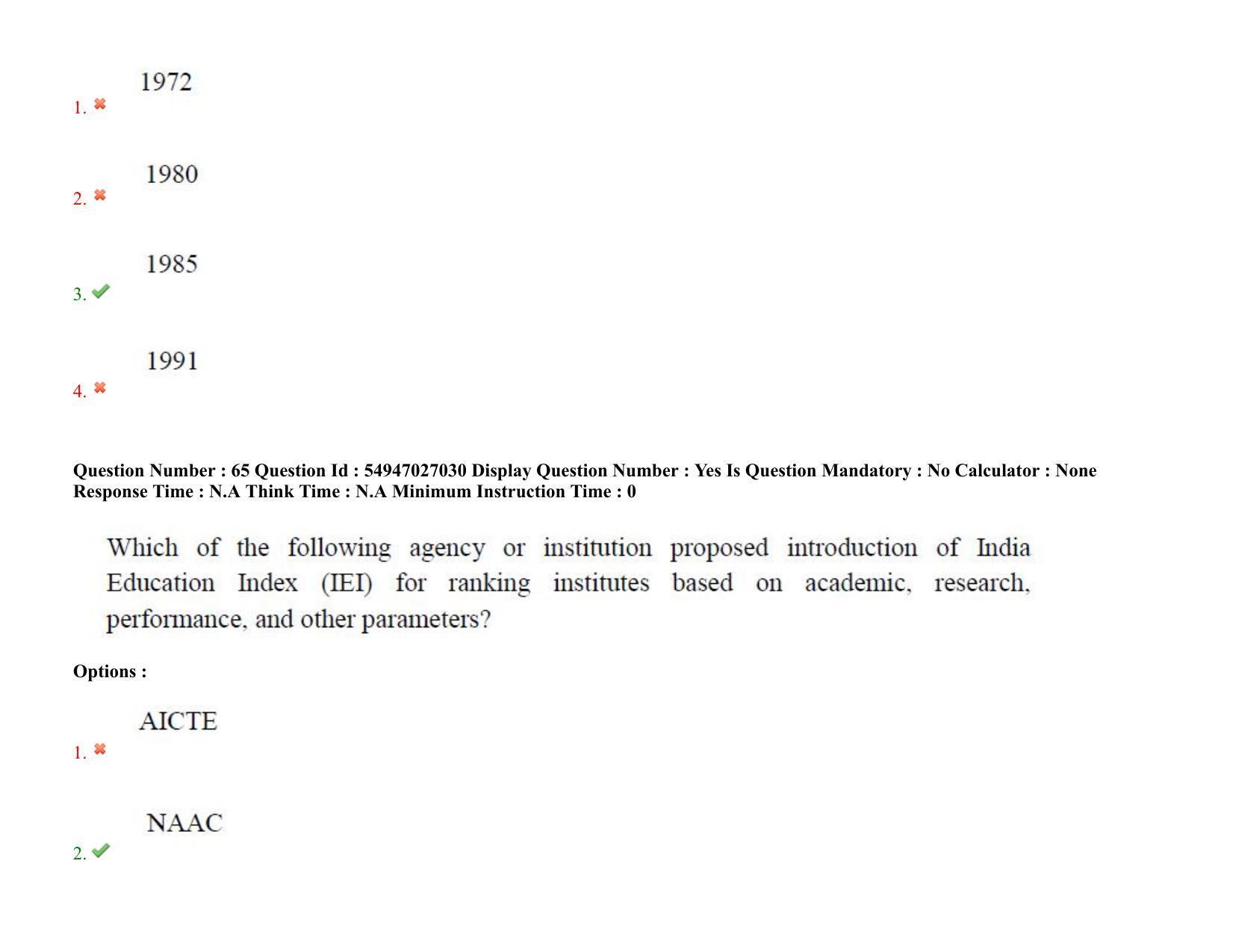 AP RCET 2022: Tourism Management -  18-10-2022 (Tuesday) Session-II: Question Paper With keys - Page 56