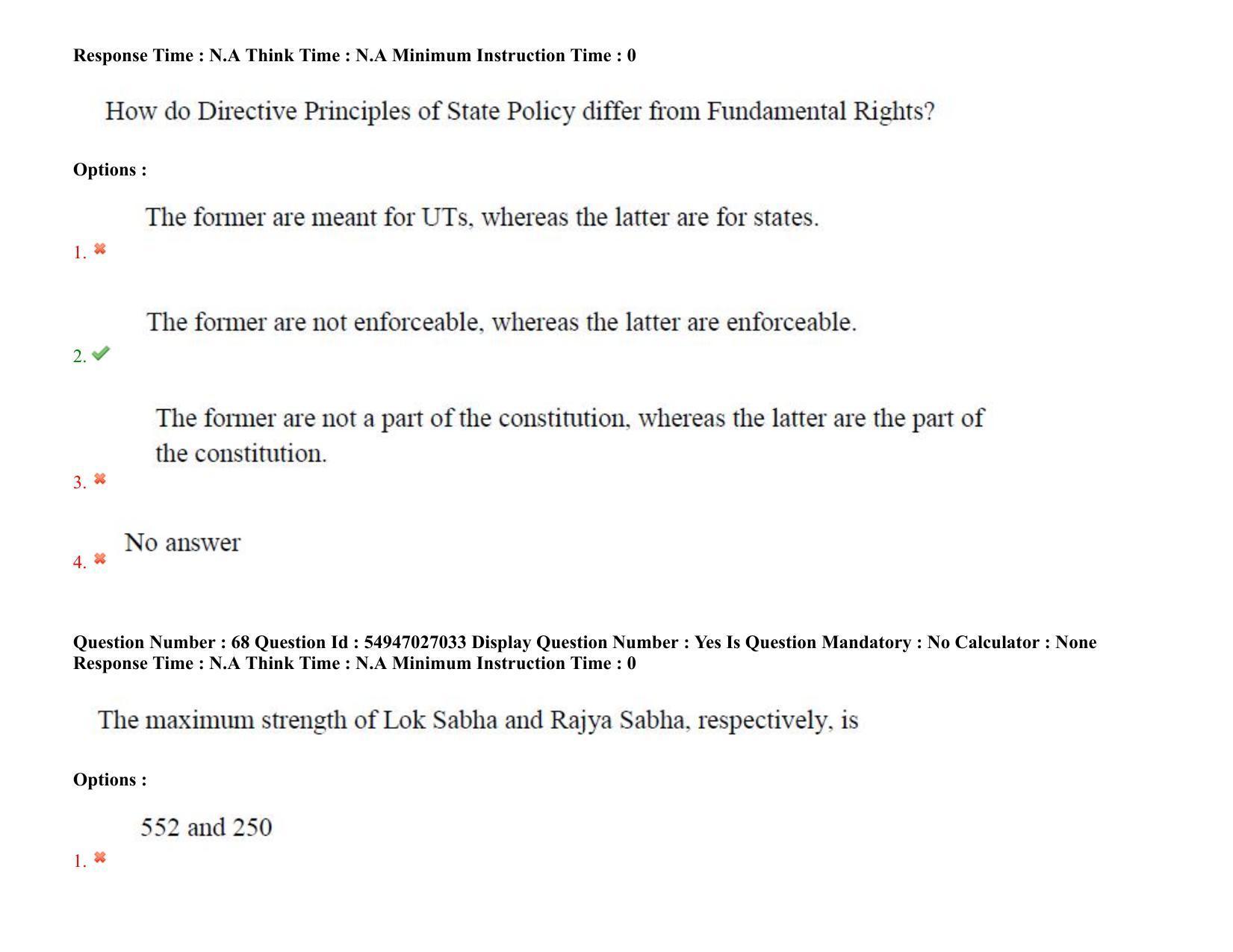 AP RCET 2022: Tourism Management -  18-10-2022 (Tuesday) Session-II: Question Paper With keys - Page 58