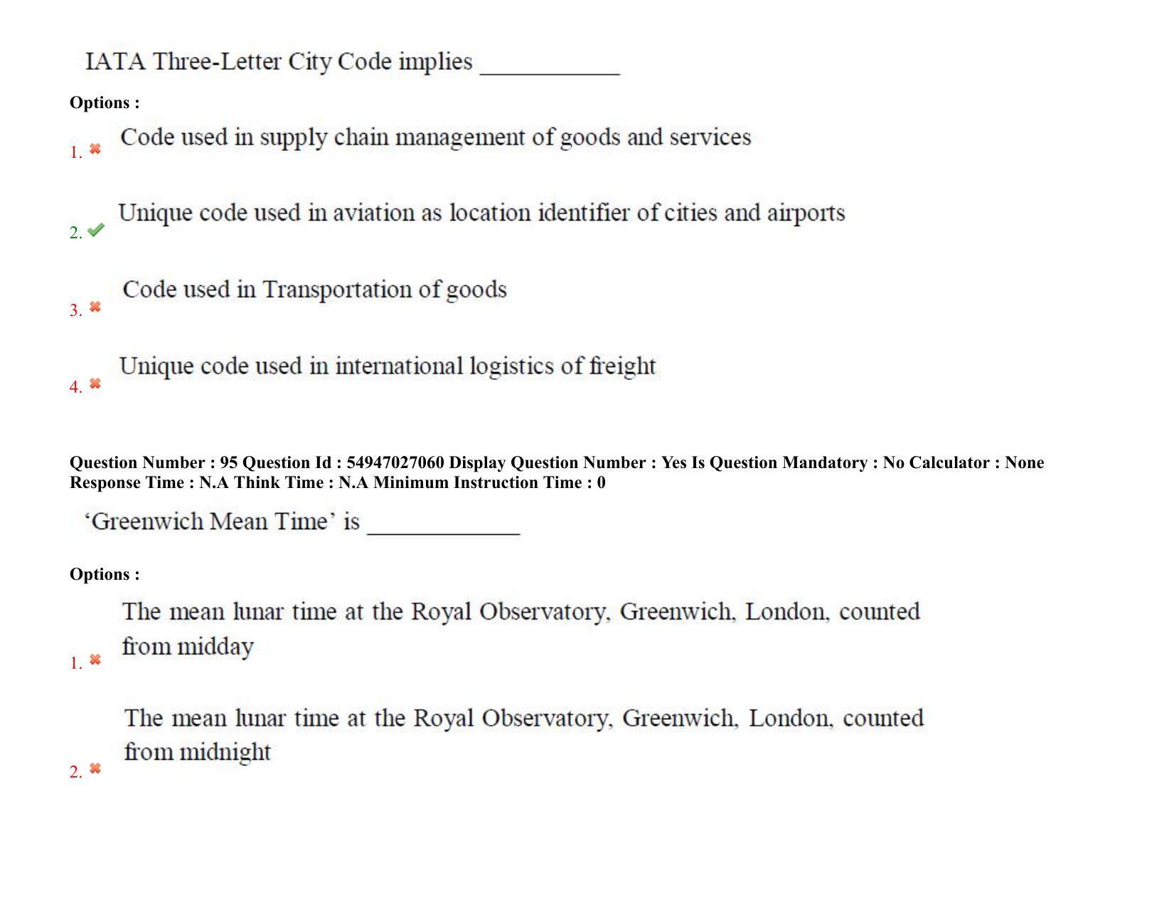 AP RCET 2022: Tourism Management -  18-10-2022 (Tuesday) Session-II: Question Paper With keys - Page 75