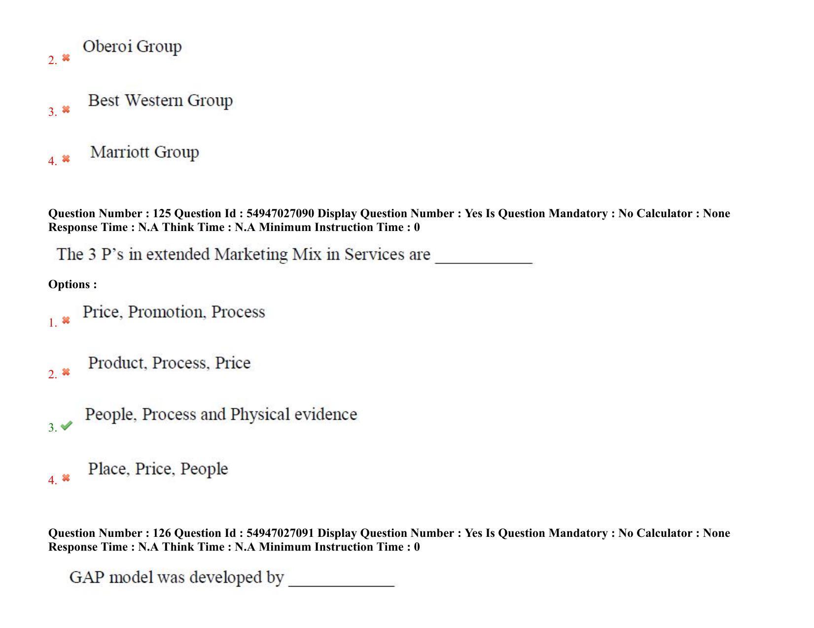 AP RCET 2022: Tourism Management -  18-10-2022 (Tuesday) Session-II: Question Paper With keys - Page 93