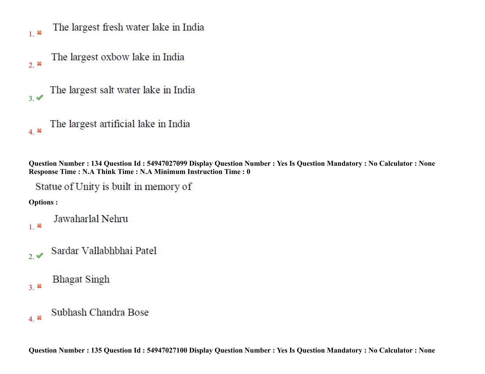 AP RCET 2022: Tourism Management -  18-10-2022 (Tuesday) Session-II: Question Paper With keys - Page 98