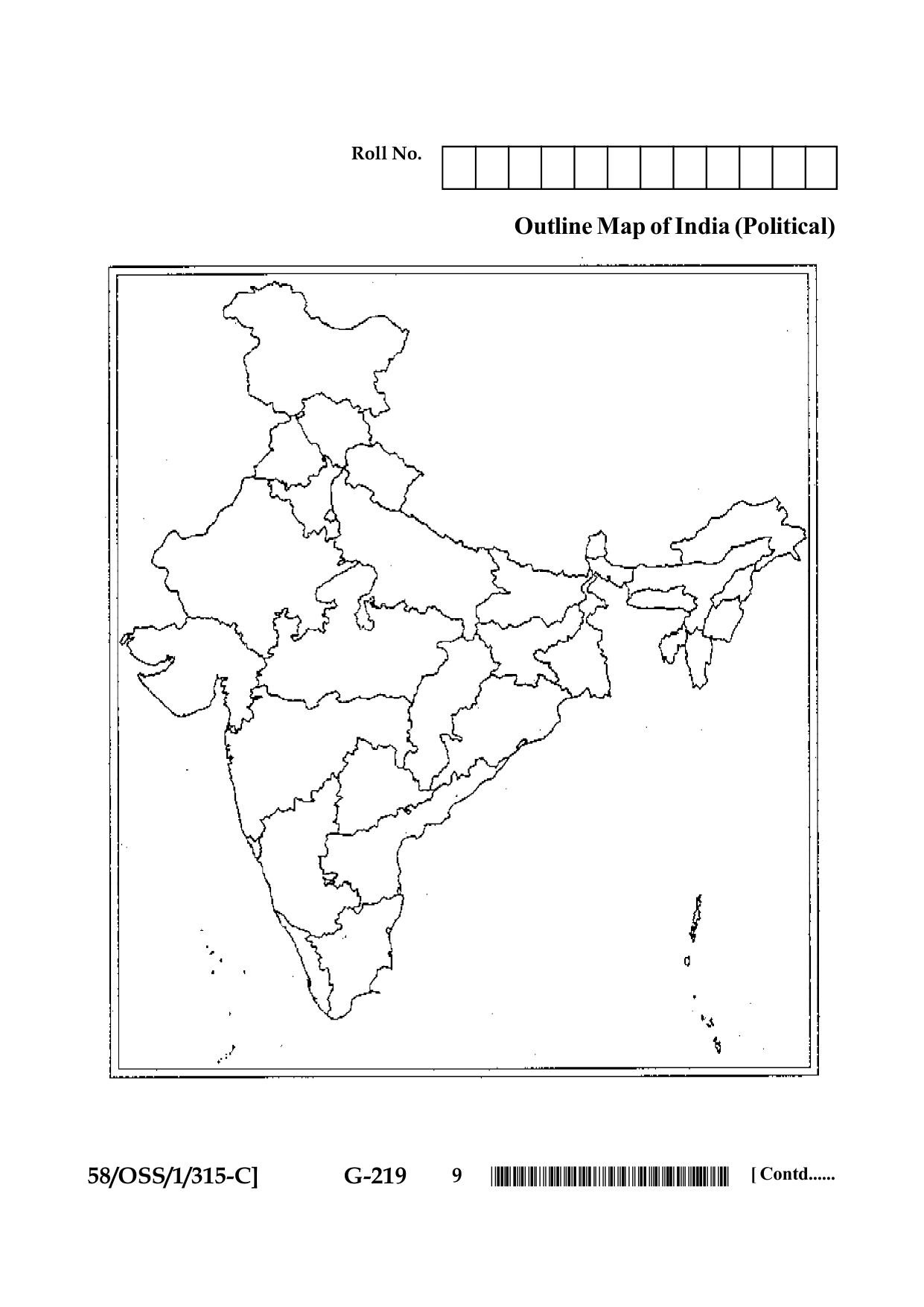 NIOS April 2019 Class 12 History (SET C) Question Paper - Page 9