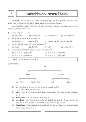 GSEB HSC Chemistry Question Paper (Gujarati Medium)- Chapter 1