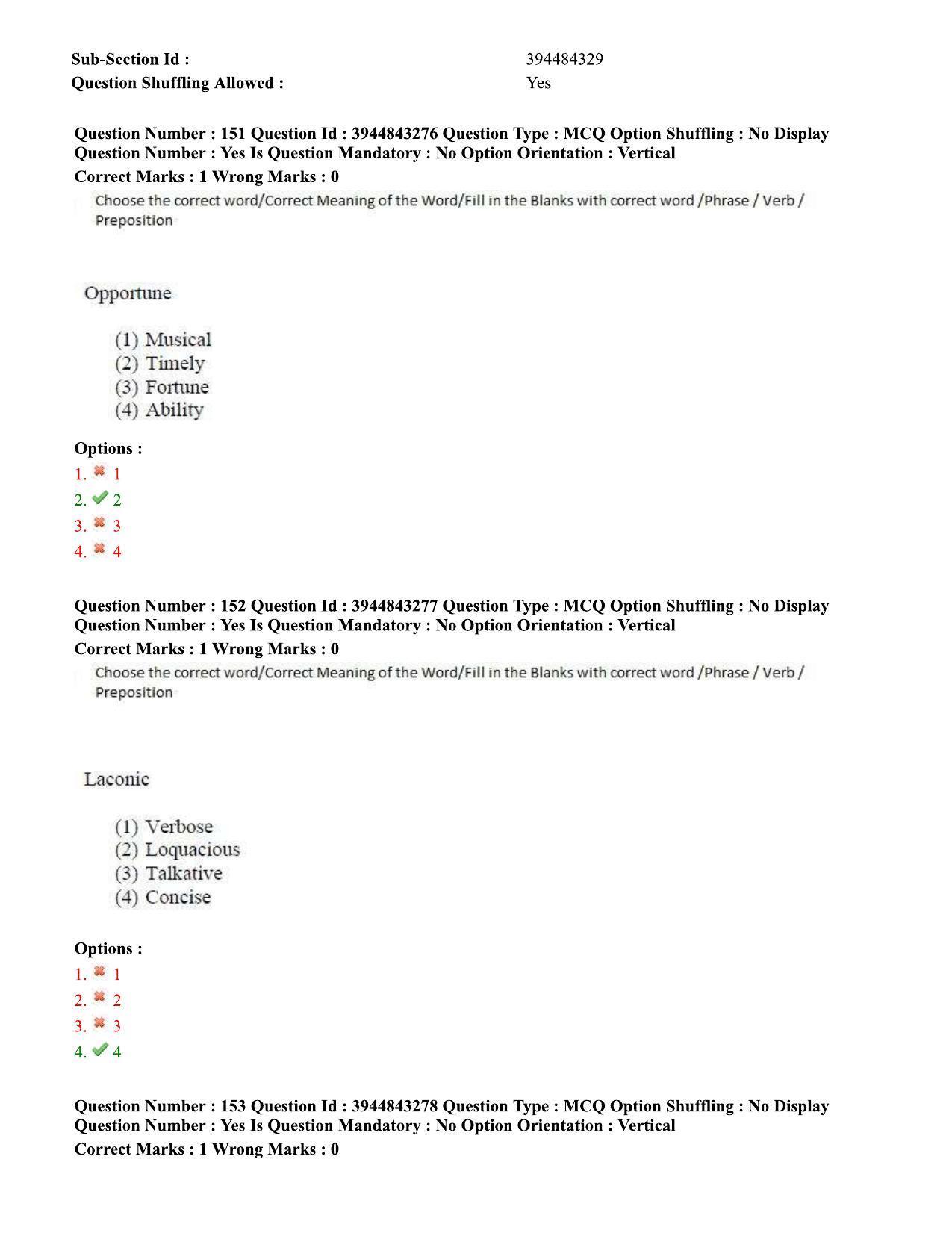 TS ICET 2020 Question Paper 1 - Sep 30, 2020 - Page 119