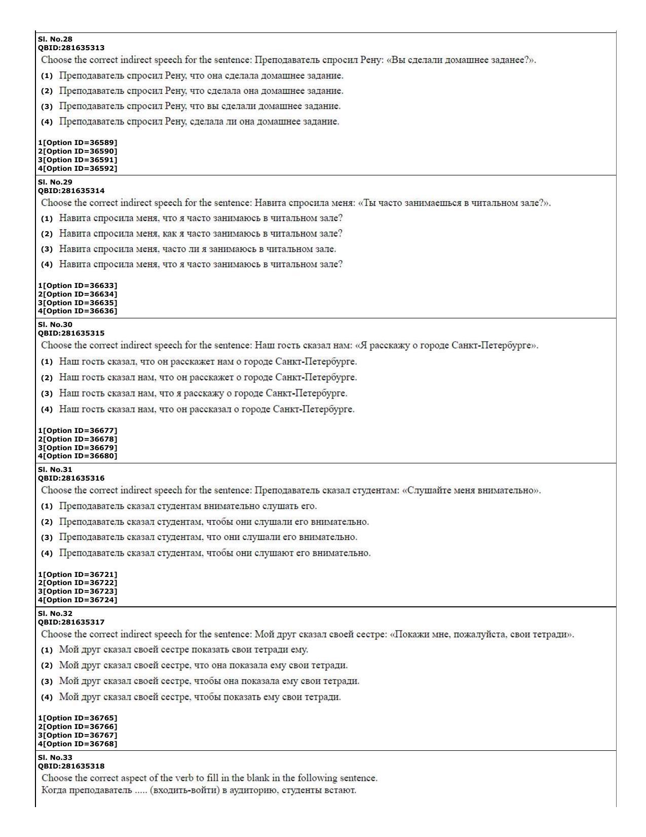 CUET (PG) 2022: PGQP-60 Russian (10-09-2022) Question Paper - Page 11