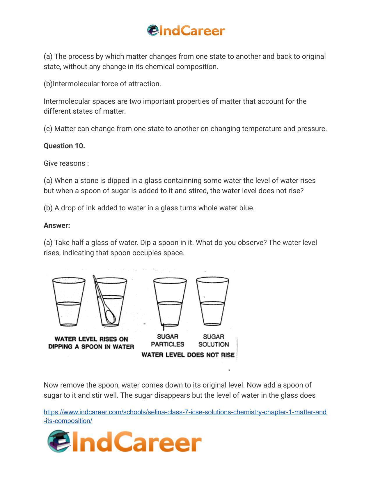 Selina Class 7 ICSE Solutions Chemistry : Chapter 1- Matter and Its Composition - Page 6