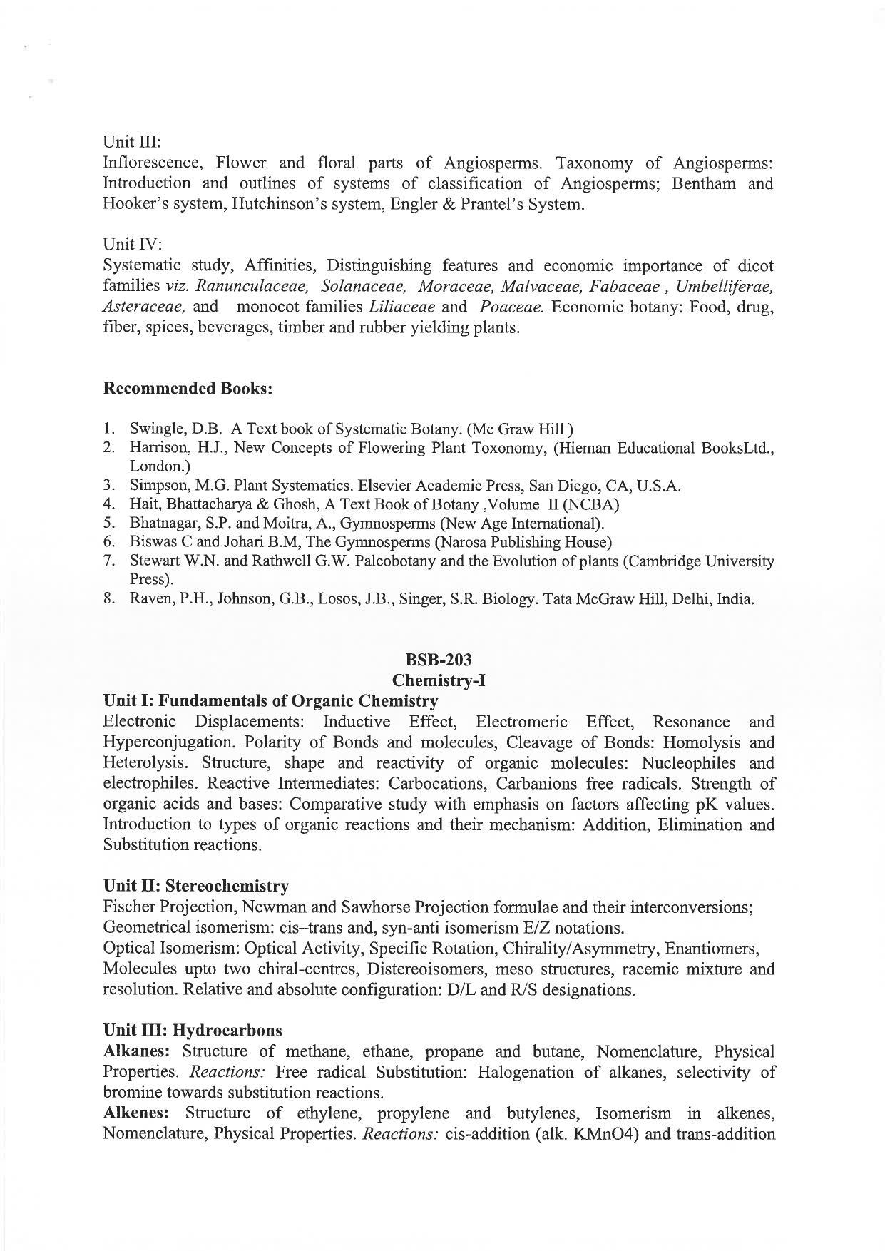 JMI Entrance Exam M29-M.Sc. (Biosciences) Syllabus - Page 5