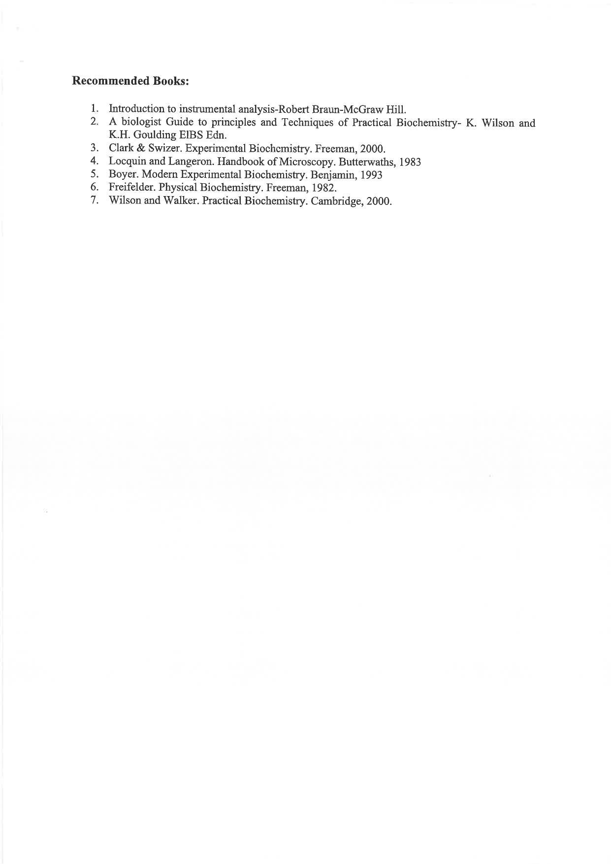 JMI Entrance Exam M29-M.Sc. (Biosciences) Syllabus - Page 20