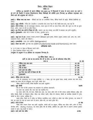UP Board 11th Syllabus Physics