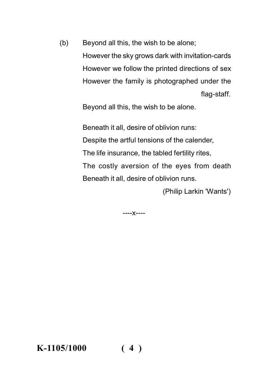Sarguja University Question Paper - 2022 :   M.A. (Previous) English Linguistics & Stylistics Paper I - Page 4