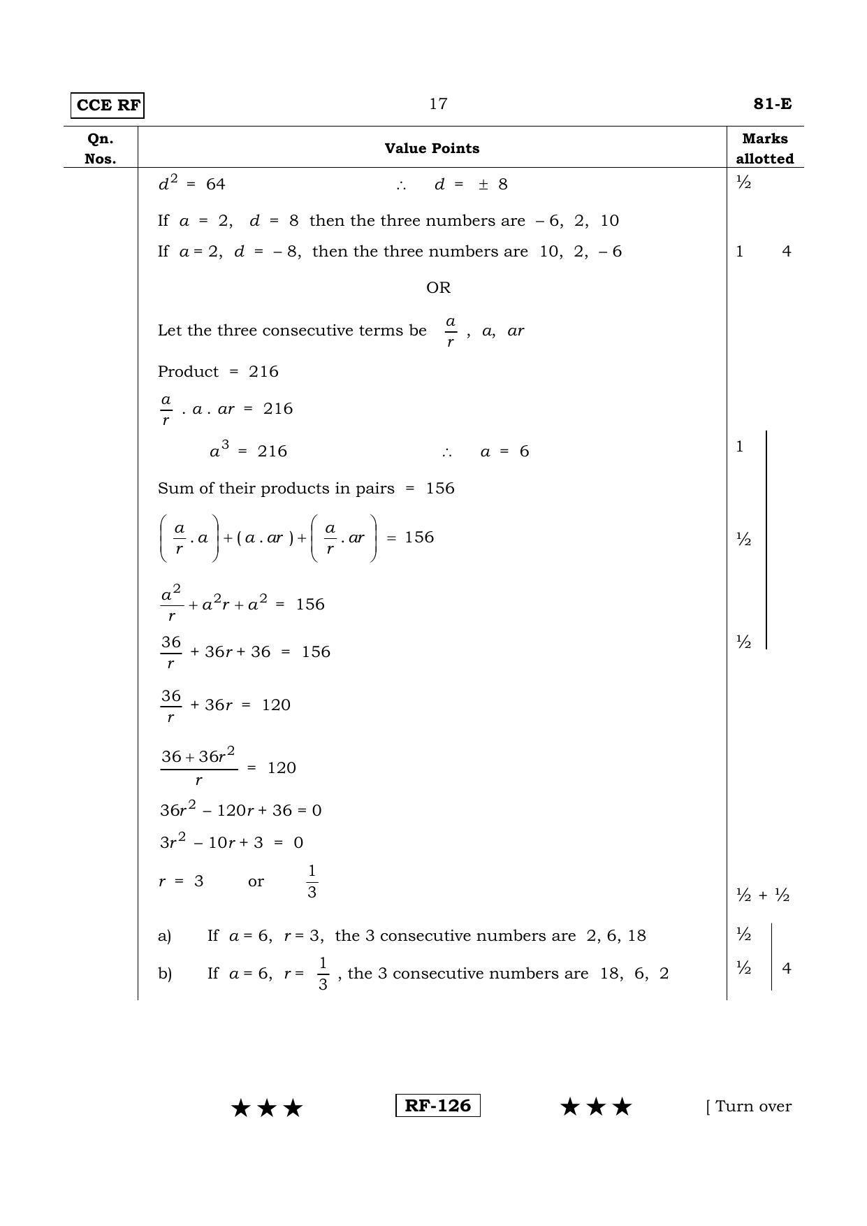 Karnataka SSLC Maths - ENGLISH (81-E- RF_m1) April 2015 Question Paper - Page 17