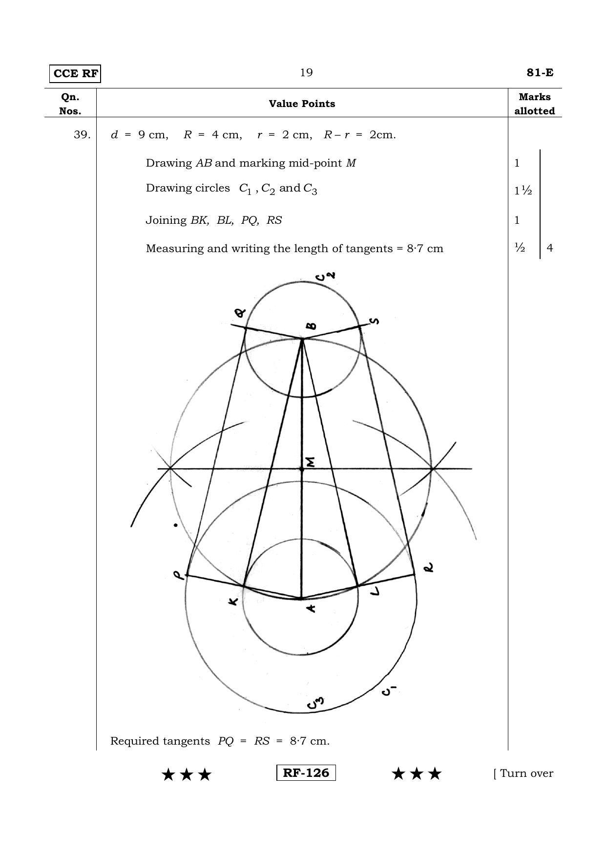 Karnataka SSLC Maths - ENGLISH (81-E- RF_m1) April 2015 Question Paper - Page 19