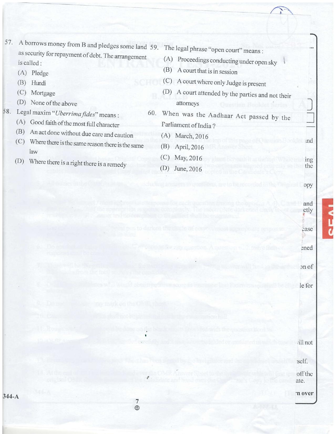 KUET 2024 BA LLB Question Paper - Page 22