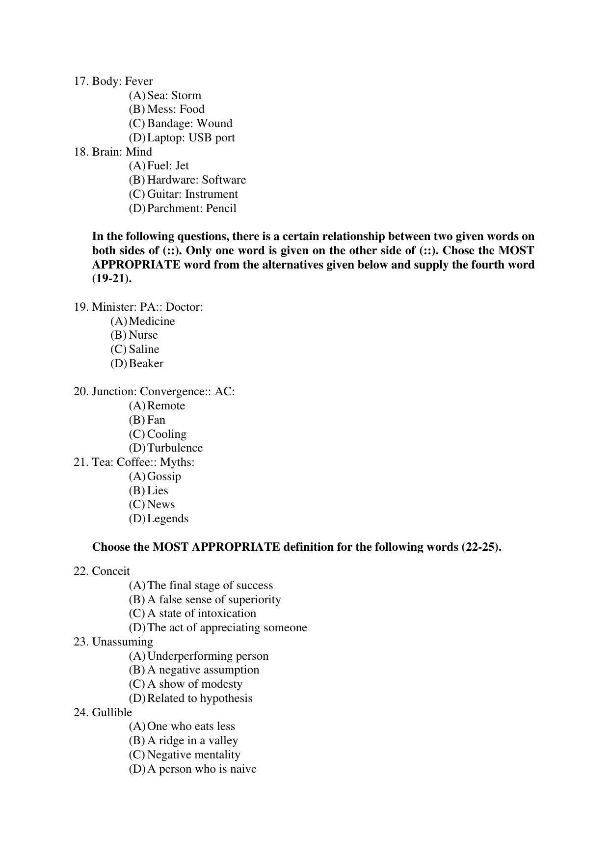 OJEE 2019 MBA Question Paper - Page 3