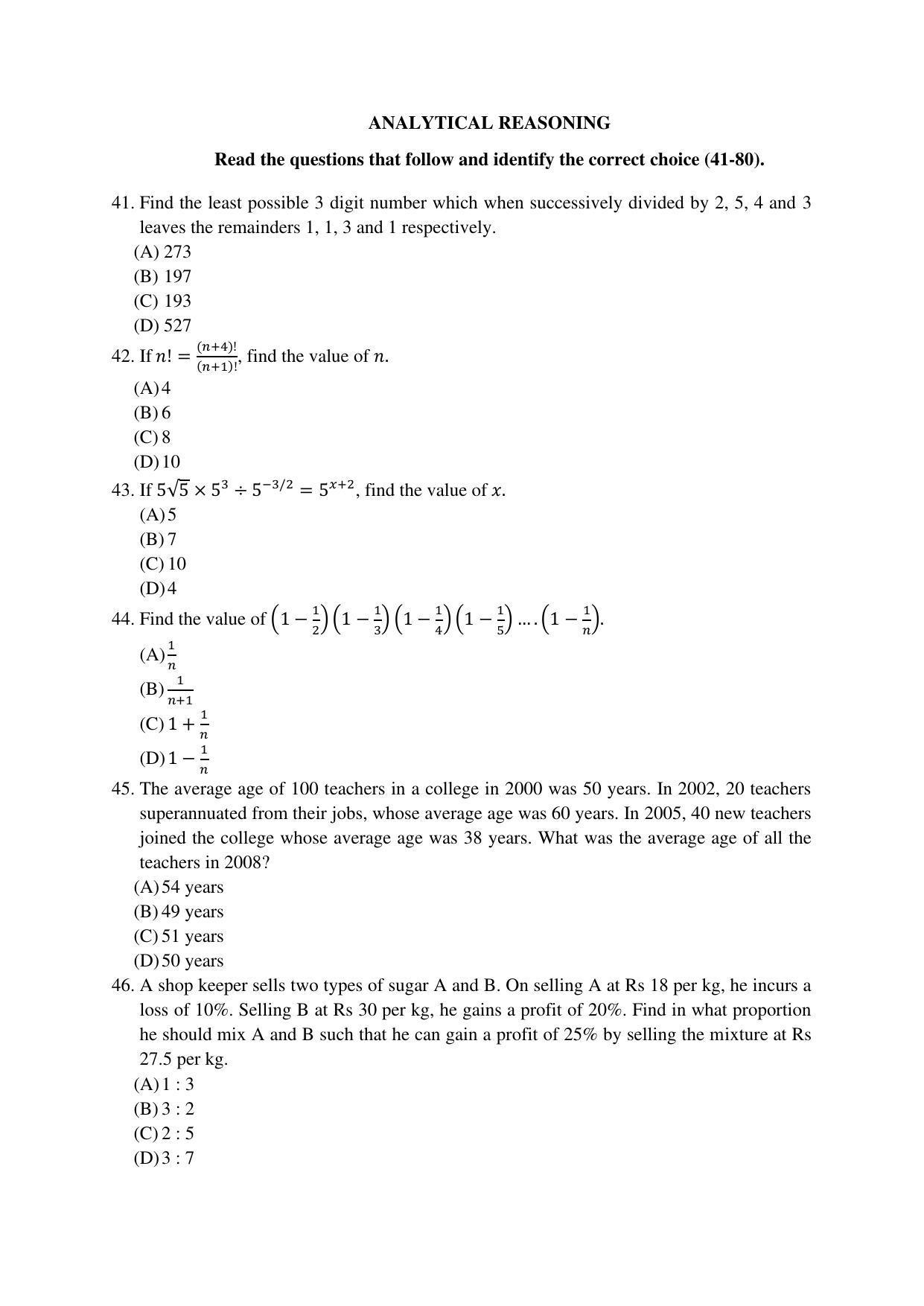 OJEE 2019 MBA Question Paper - Page 6