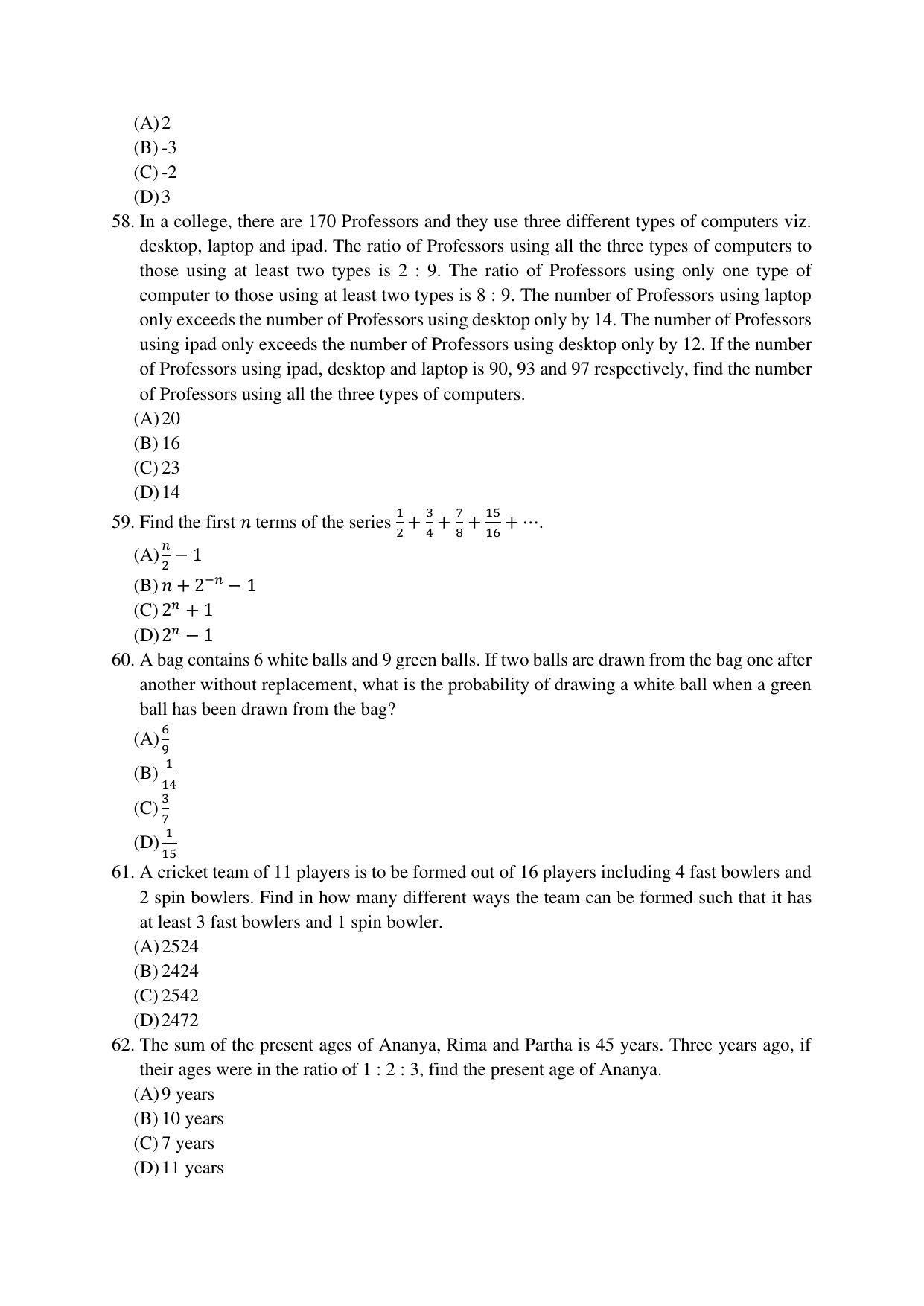 OJEE 2019 MBA Question Paper - Page 9