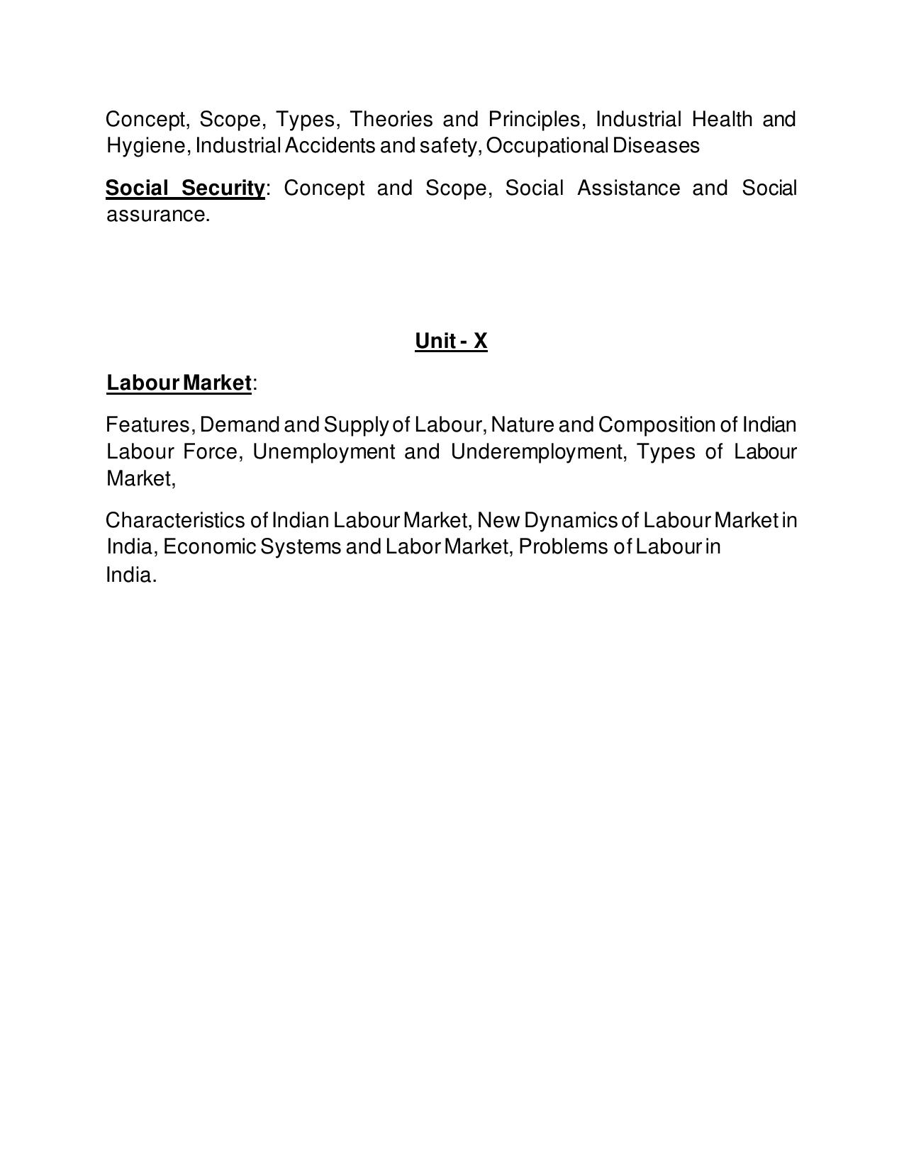 TNSET Syllabus - Labour Welfare/ Personnel Management - Page 4