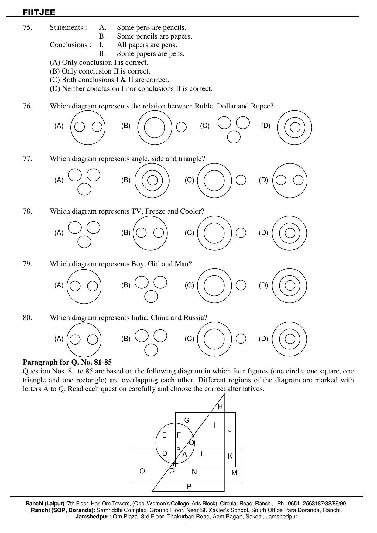 JAC NTSE (MAT & SAT) 2019-2020 Question Paper - Page 11