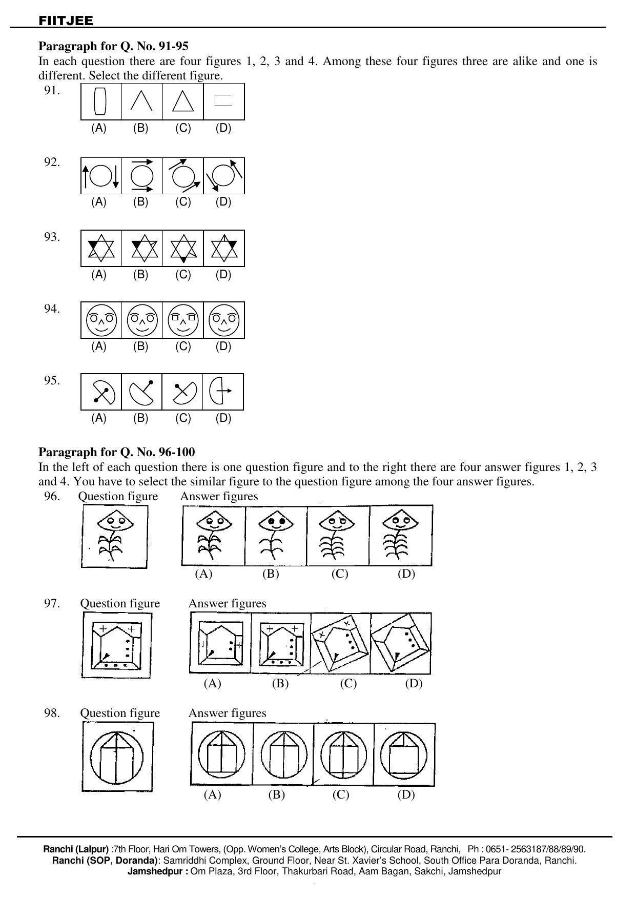 JAC NTSE (MAT & SAT) 2019-2020 Question Paper - Page 13