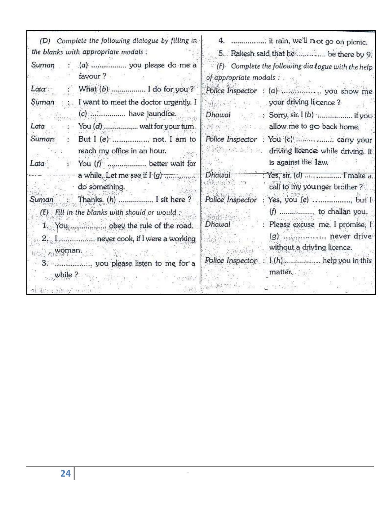 Worksheet for Class 4 English Assignment 147 - Page 2
