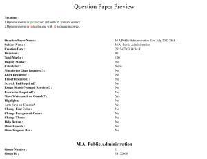 TS CPGET 2023 M A Public Administration (Shift 1) Question Paper with Answer Key