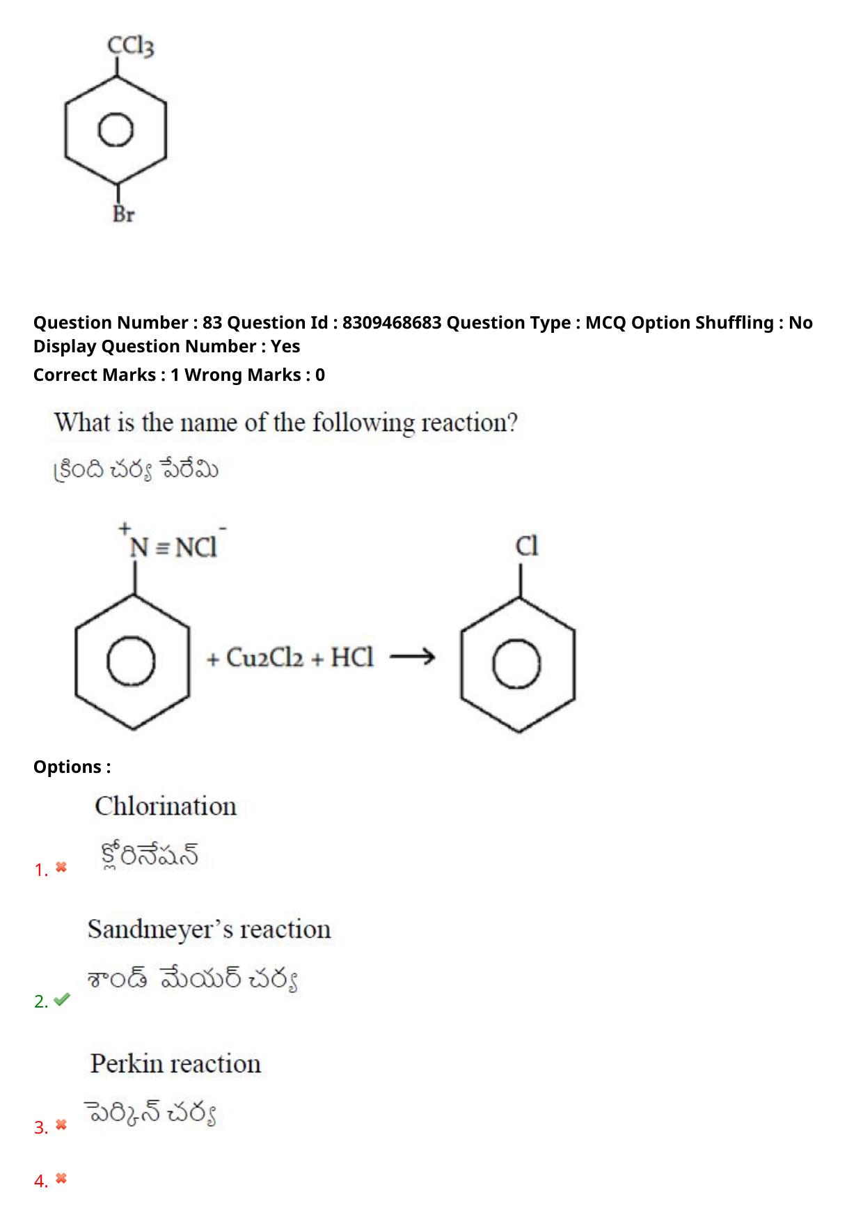 APPGCET 2024 Chemical Sciences Paper with Answer Key - Page 61