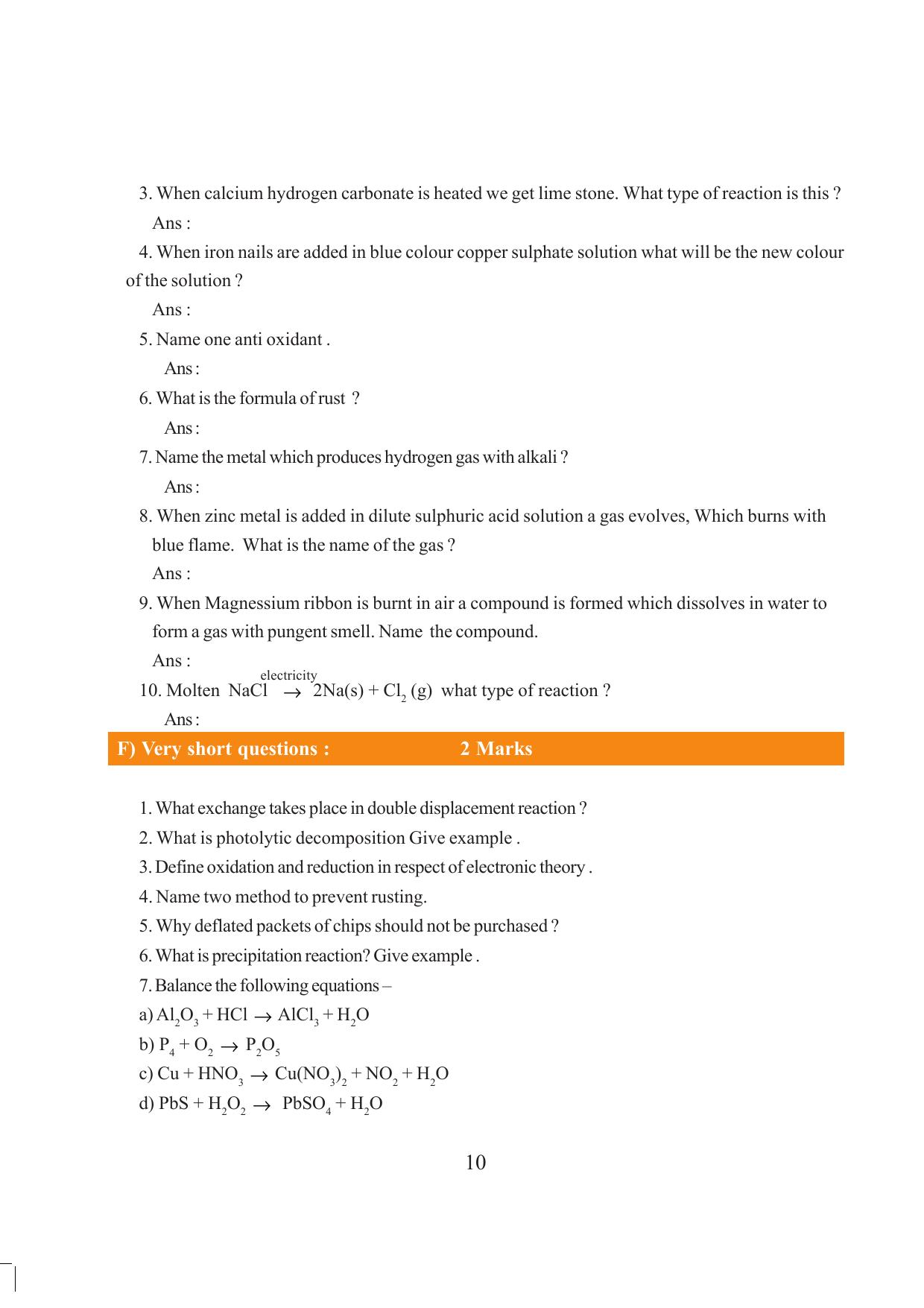 Tripura Board Class 10 Science English Version Workbooks - Page 16