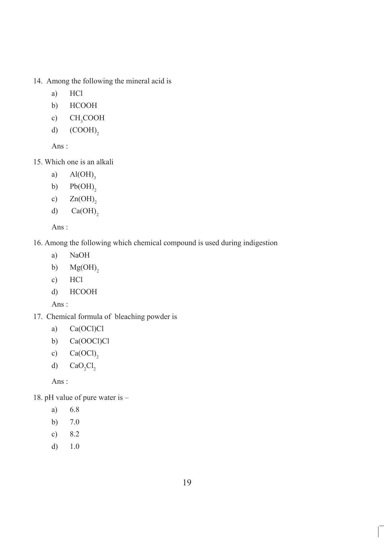 Tripura Board Class 10 Science English Version Workbooks - Page 25