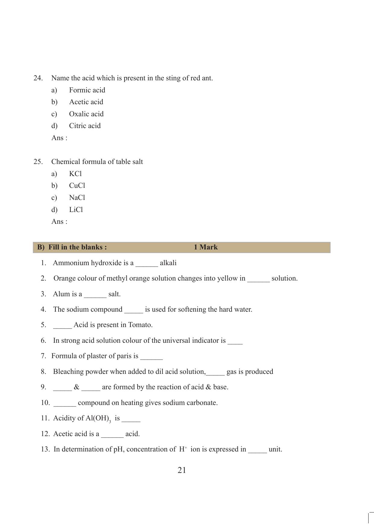 Tripura Board Class 10 Science English Version Workbooks - Page 27