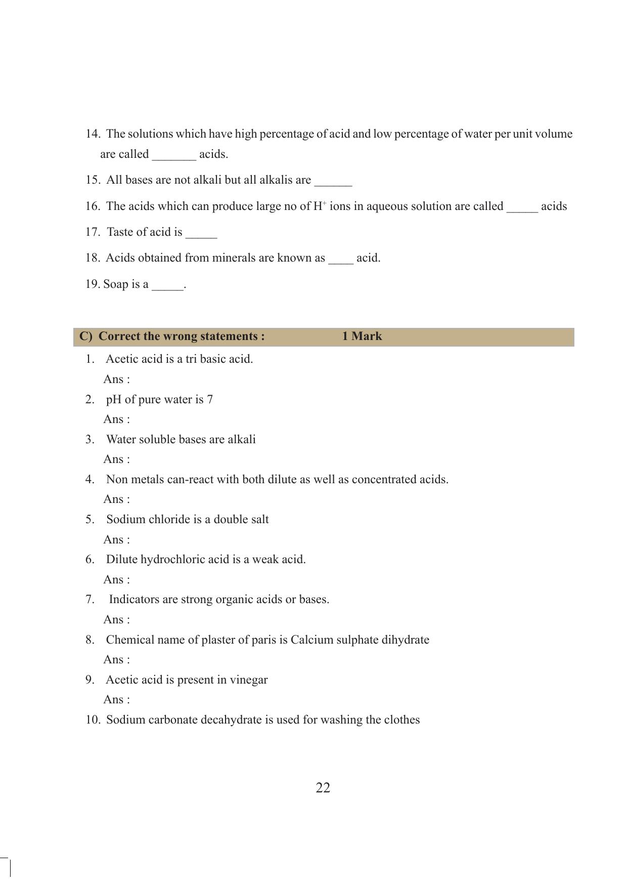 Tripura Board Class 10 Science English Version Workbooks - Page 28
