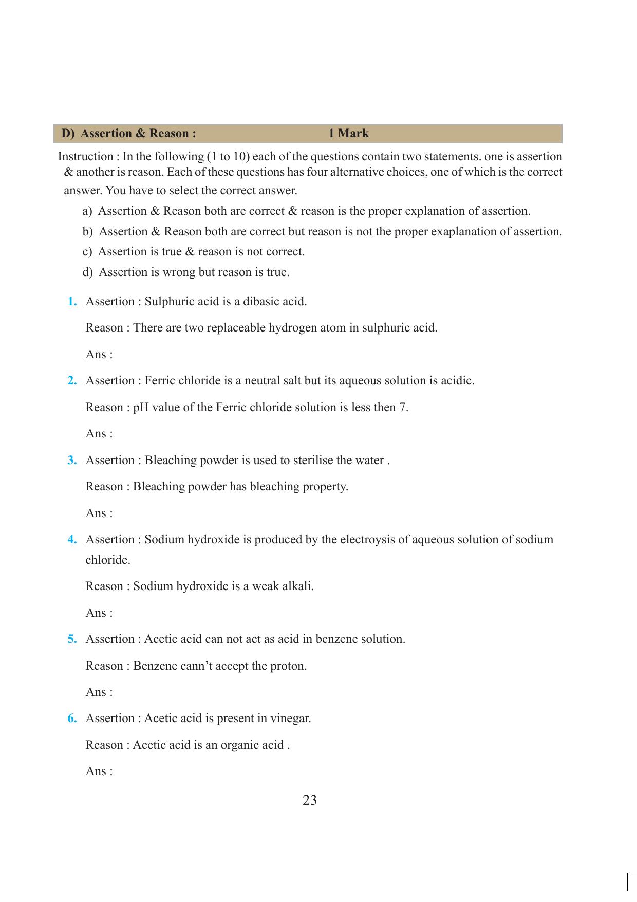 Tripura Board Class 10 Science English Version Workbooks - Page 29