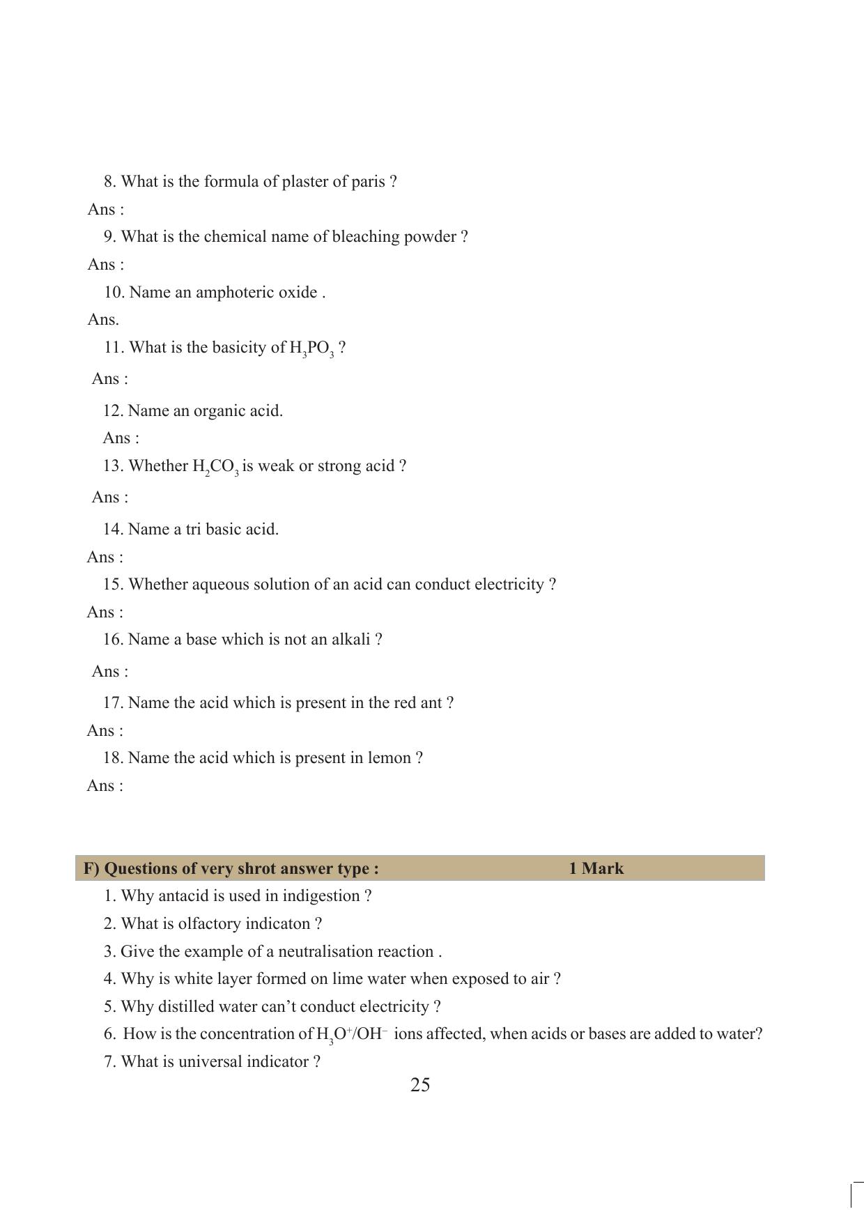Tripura Board Class 10 Science English Version Workbooks - Page 31