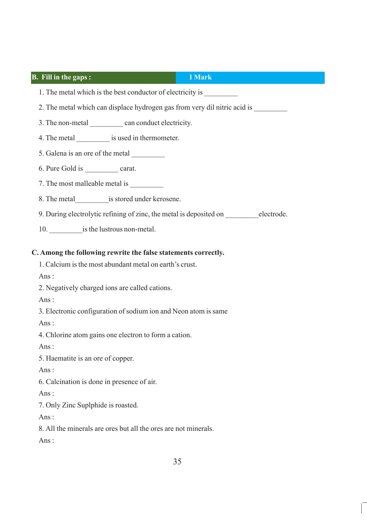 Tripura Board Class 10 Science English Version Workbooks - Page 41