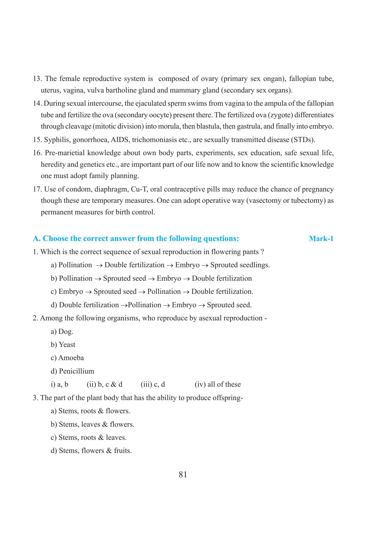 Tripura Board Class 10 Science English Version Workbooks - Page 87