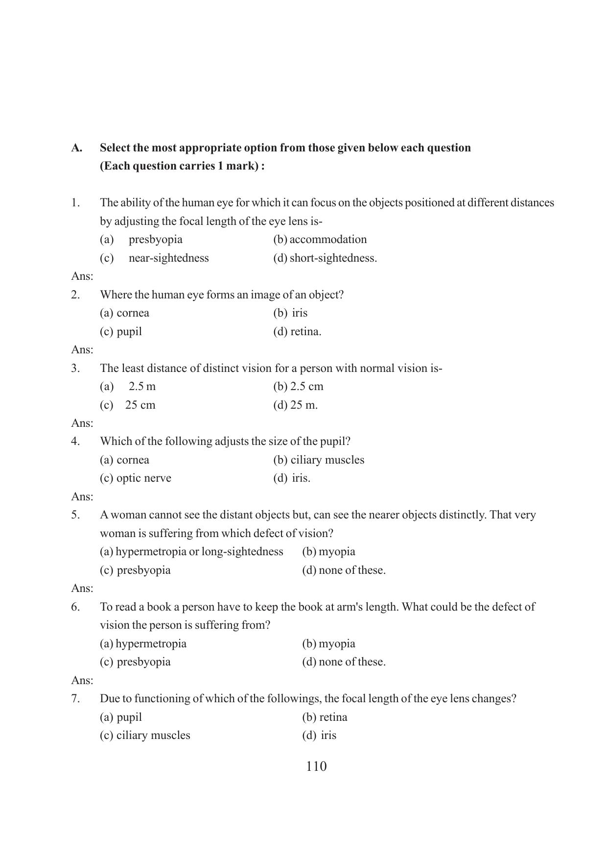 Tripura Board Class 10 Science English Version Workbooks - Page 116