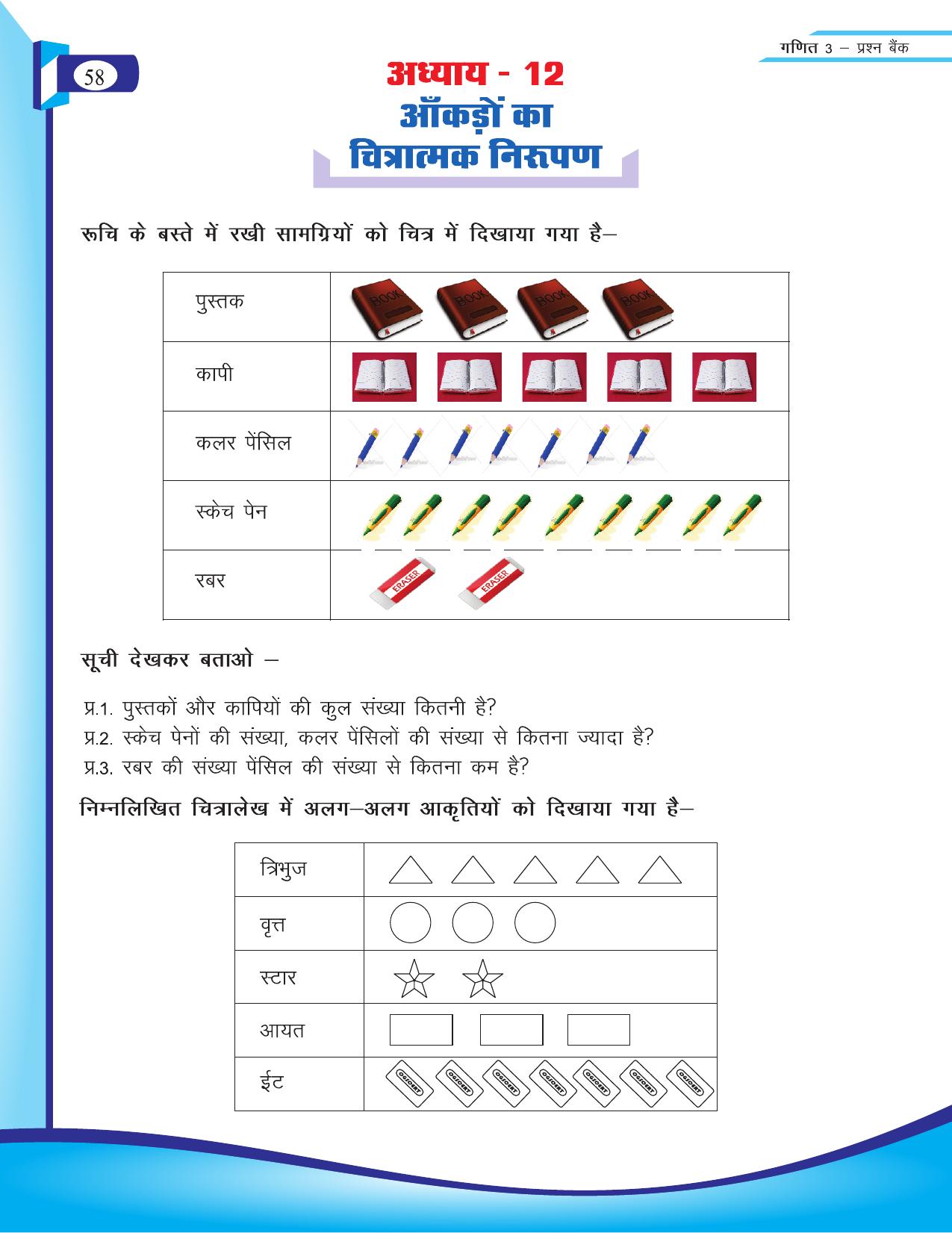 Chhattisgarh Board Class 3 Maths Question Bank 2015-16 - Page 28
