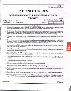 KUET 2024 M.A. Education Question Paper