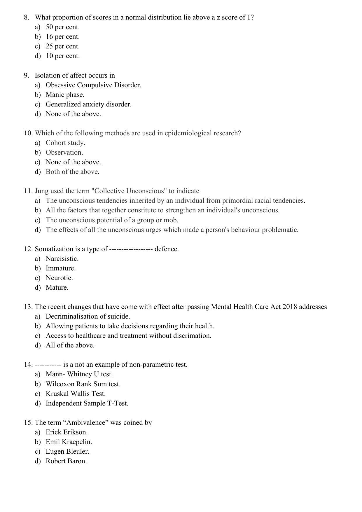 WBJEEB JEMAS (PG) 2021 MPhil PSW Question Paper - Page 3