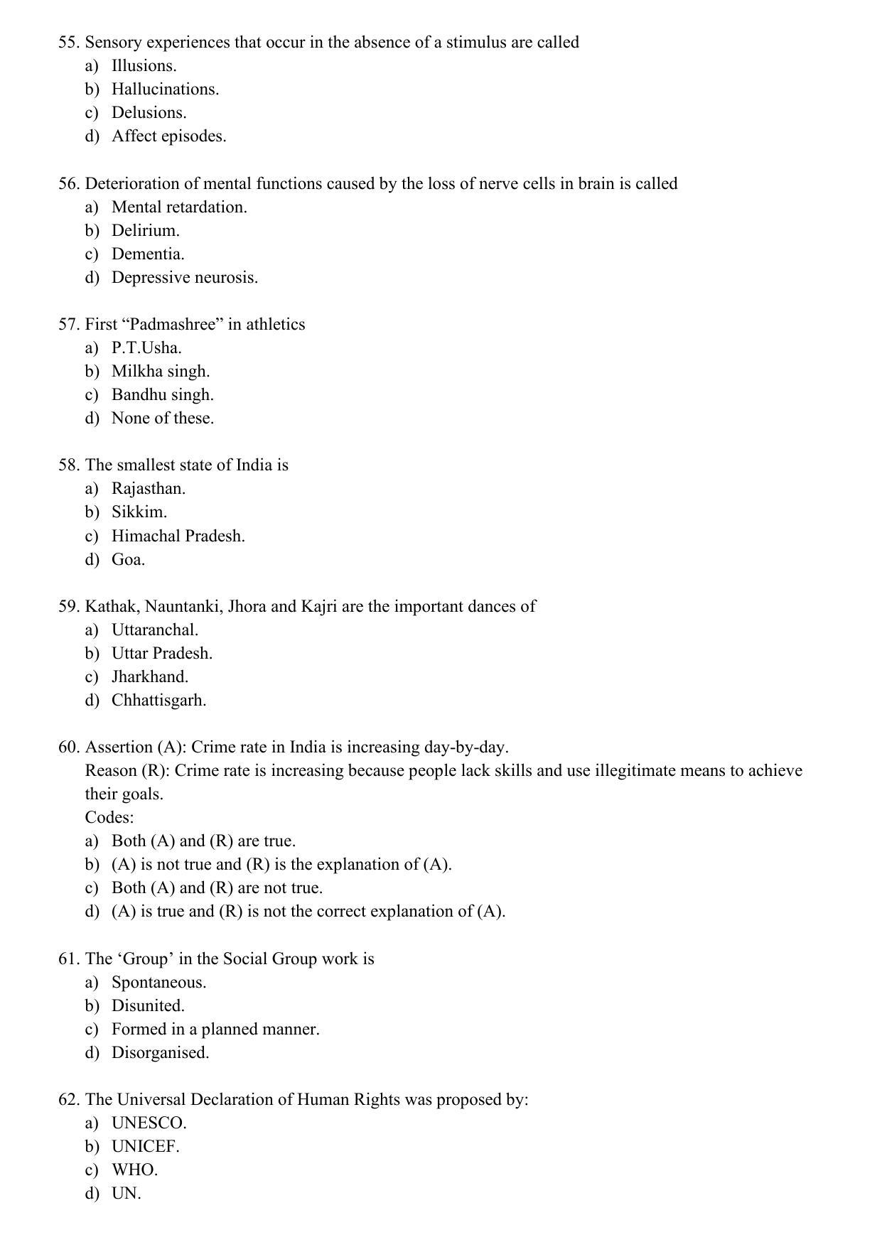 WBJEEB JEMAS (PG) 2021 MPhil PSW Question Paper - Page 9