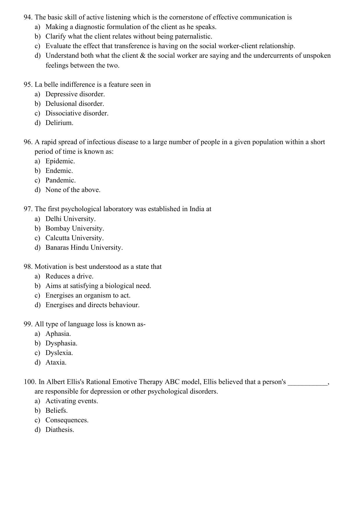 WBJEEB JEMAS (PG) 2021 MPhil PSW Question Paper - Page 14