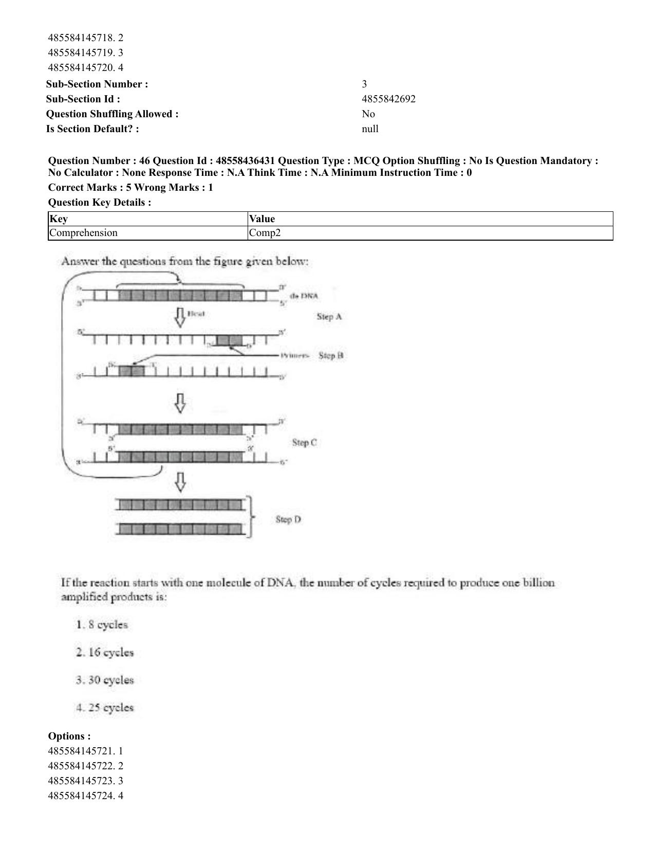 CUET 2023 English Kannada Shift 3 Question Papers - 22 June 2023 - Page 51