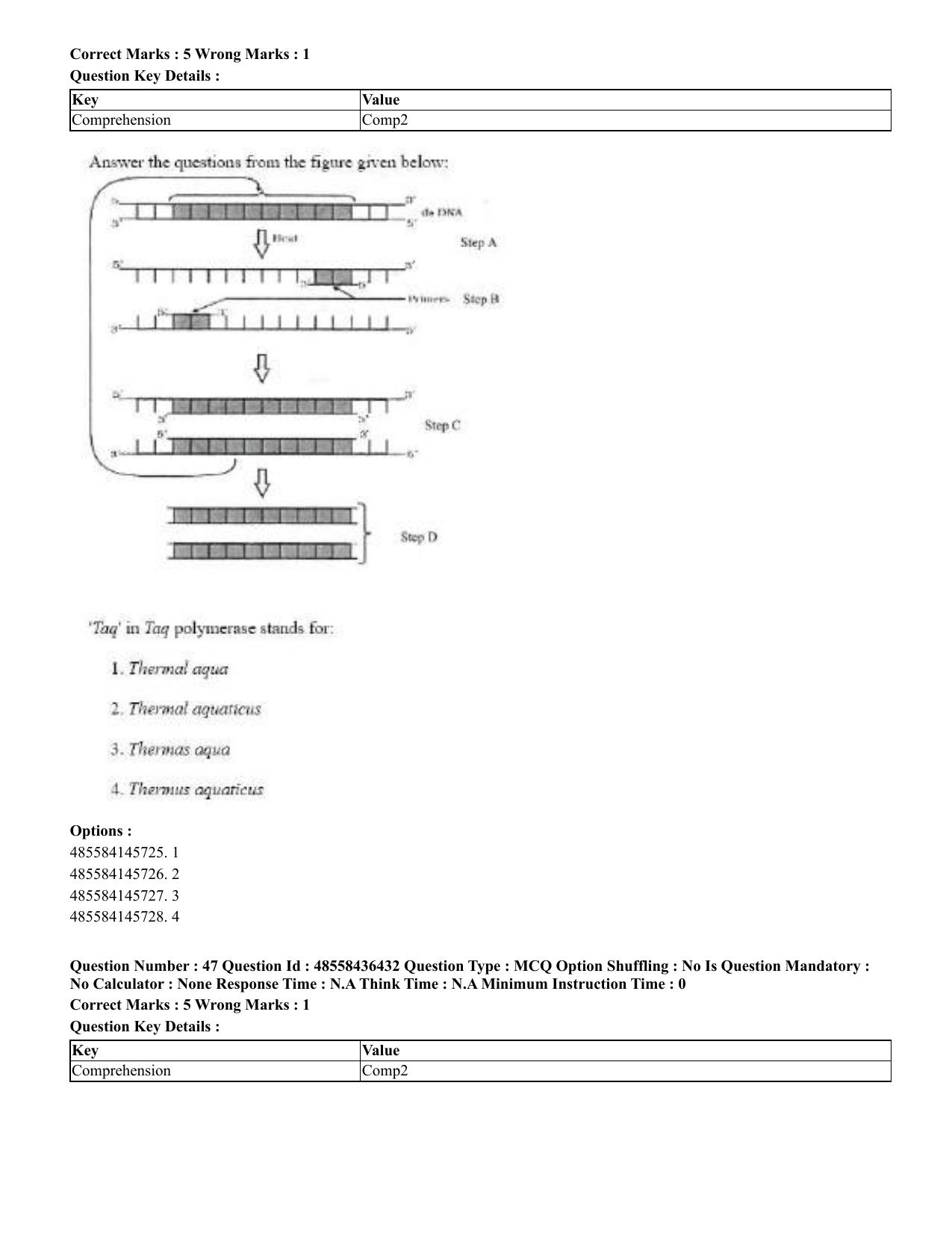 CUET 2023 English Kannada Shift 3 Question Papers - 22 June 2023 - Page 53