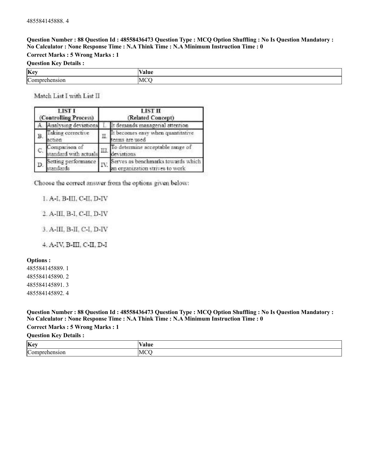 CUET 2023 English Kannada Shift 3 Question Papers - 22 June 2023 - Page 102