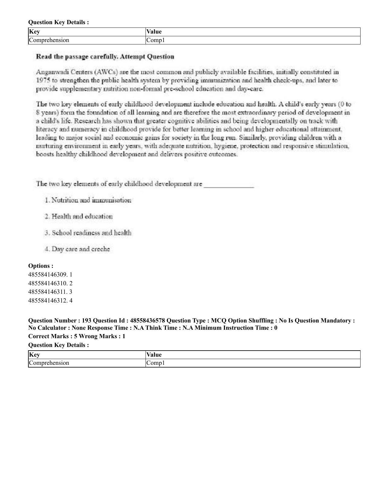 CUET 2023 English Kannada Shift 3 Question Papers - 22 June 2023 - Page 232