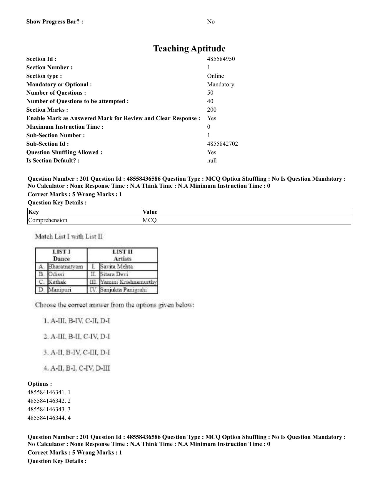 CUET 2023 English Kannada Shift 3 Question Papers - 22 June 2023 - Page 248