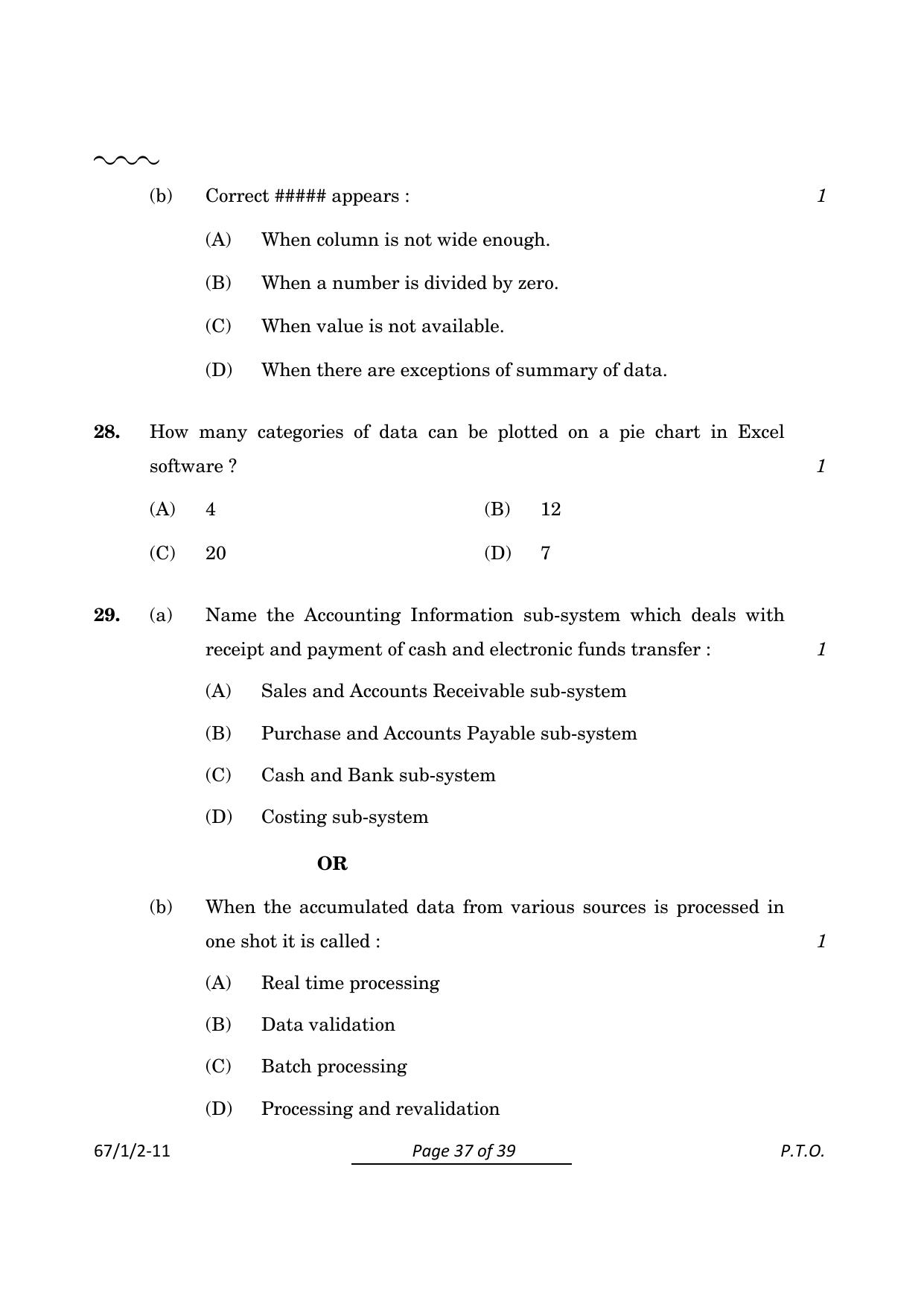CBSE Class 12 67-1-2 Accountancy 2024 Question Paper - Page 37