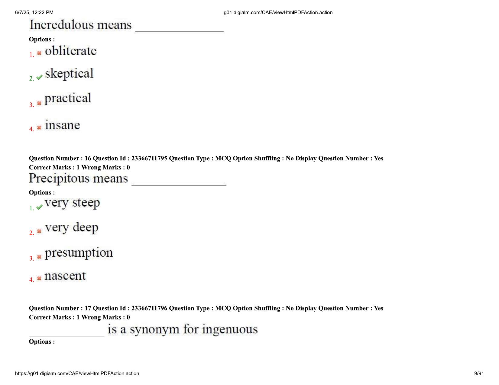 AP EDCET 2025 Physical Science Question Paper with Answer Key (English) - Page 9