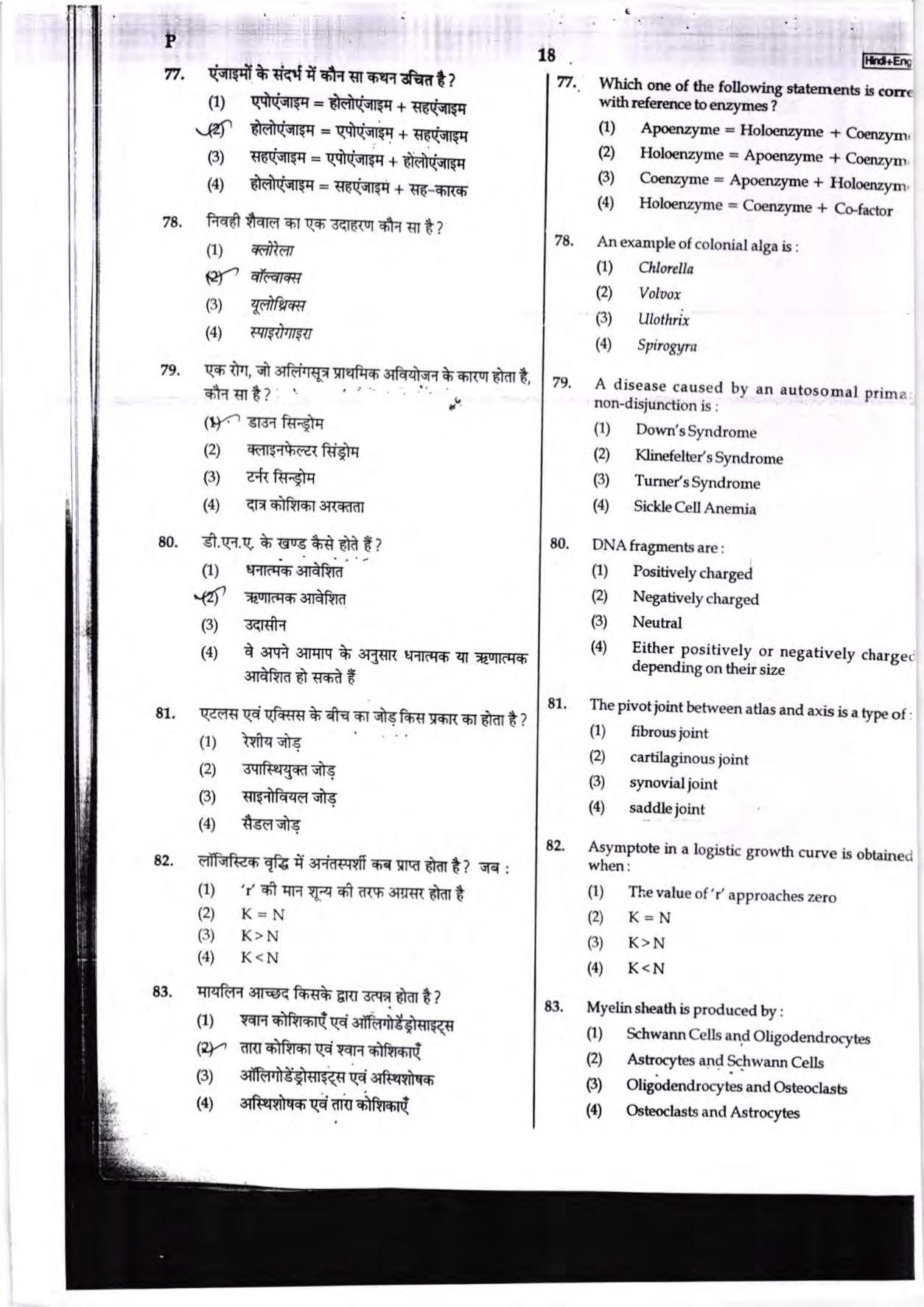 NEET Code P 2017 Question Paper - Page 18