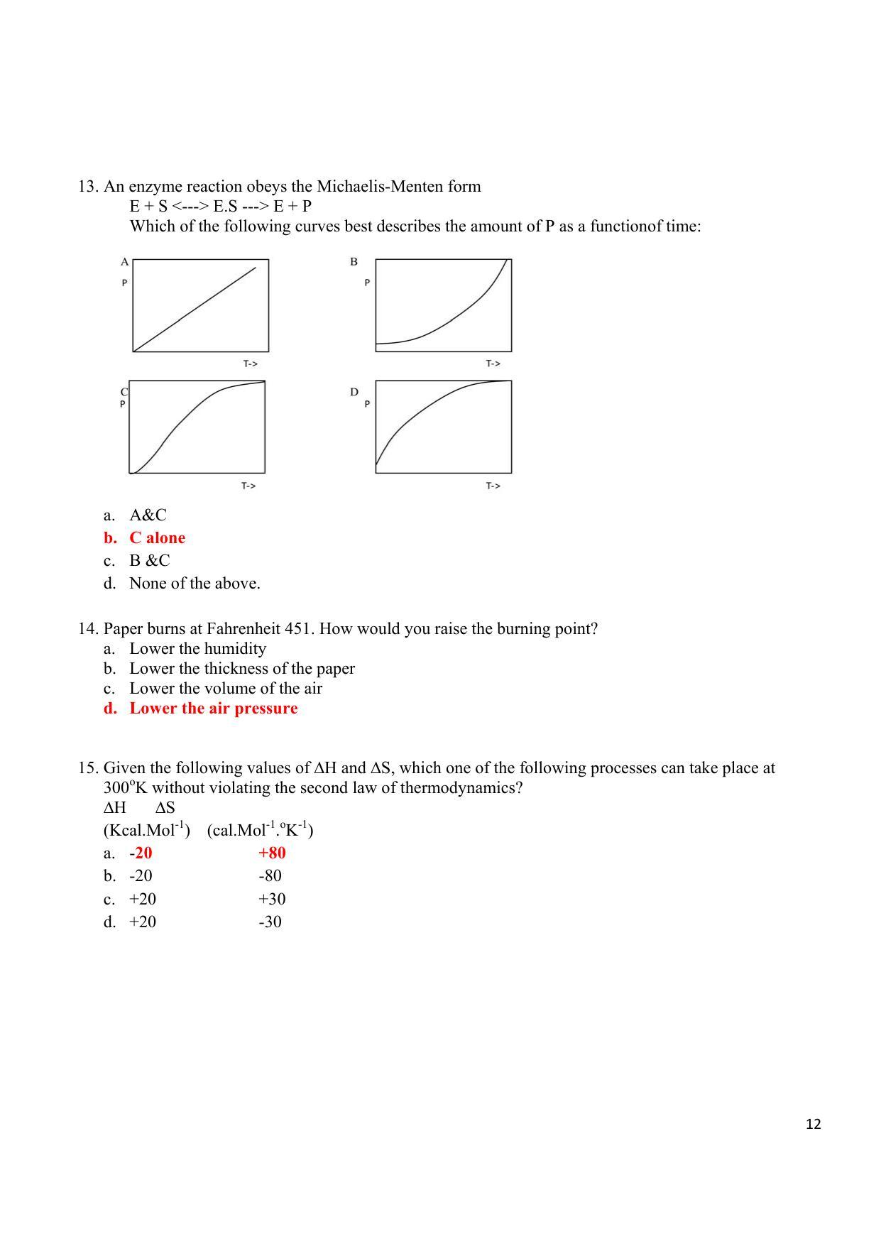 TIFR GS 2013 Biology Question Paper - Page 12